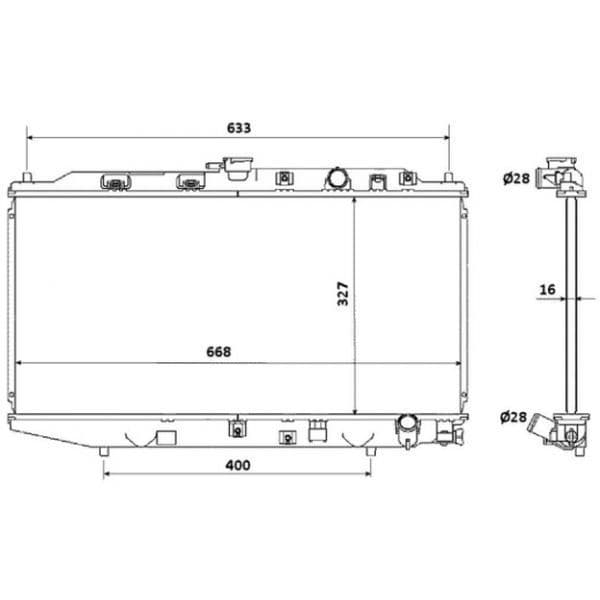 NRF - 506728 - Radiador, arrefecimento do motor - 8718042045669