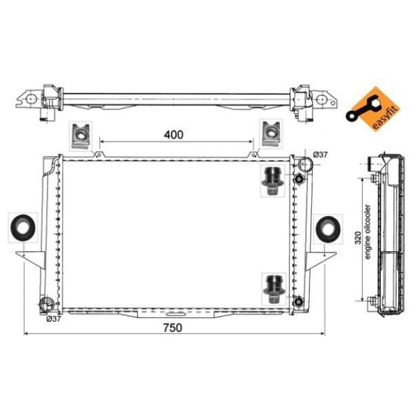 NRF - 529509 - Radiador, arrefecimento do motor - 8718042048554