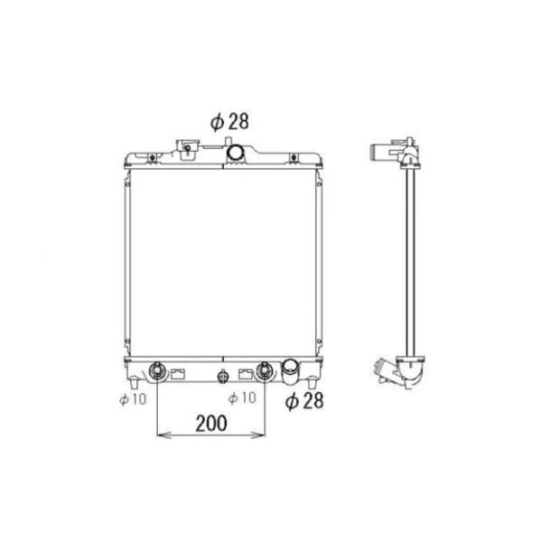 NRF - 536355 - Radiador, arrefecimento do motor - 8718042048691