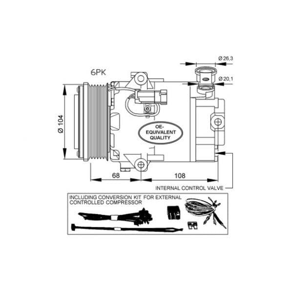 NRF - 32428 - Compressor, ar condicionado - 8718042055927