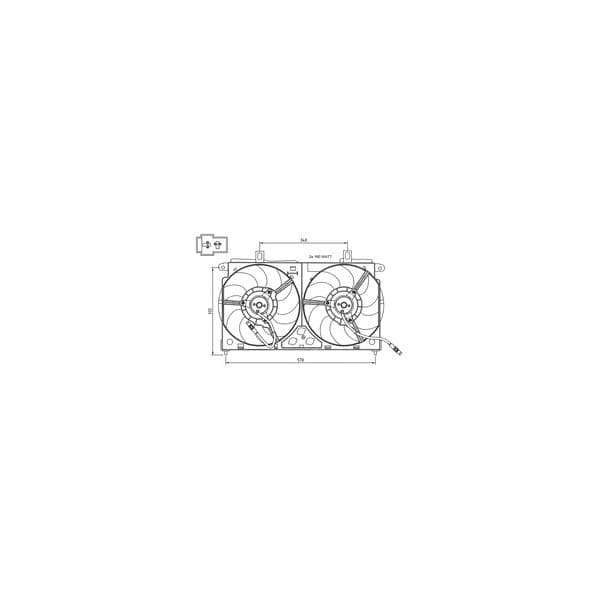 NRF - 47048 - Ventilador, refrigeração do motor - 8718042067906