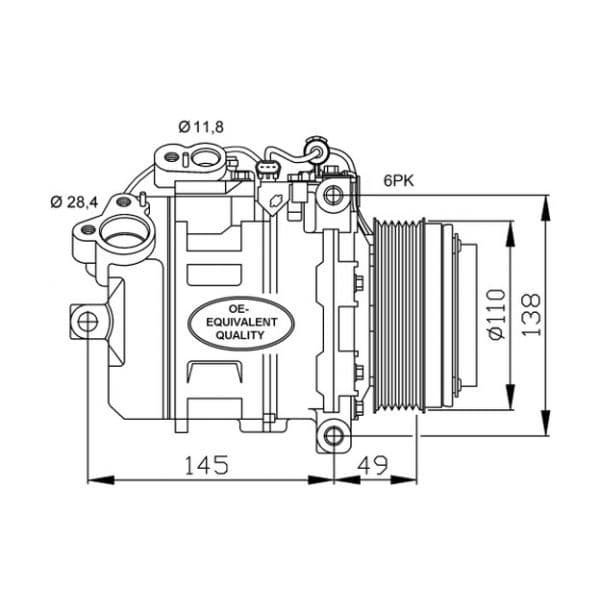 NRF - 32533 - Compressor, ar condicionado - 8718042090768