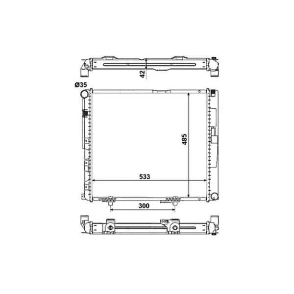 NRF - 516572 - Radiador, arrefecimento do motor - 8718042093097
