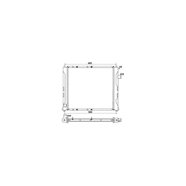 NRF - 58107A - Radiador, arrefecimento do motor - 8718042110145