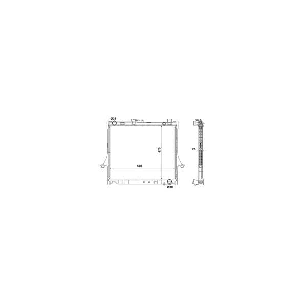 NRF - 53055 - Radiador, arrefecimento do motor - 8718042111241