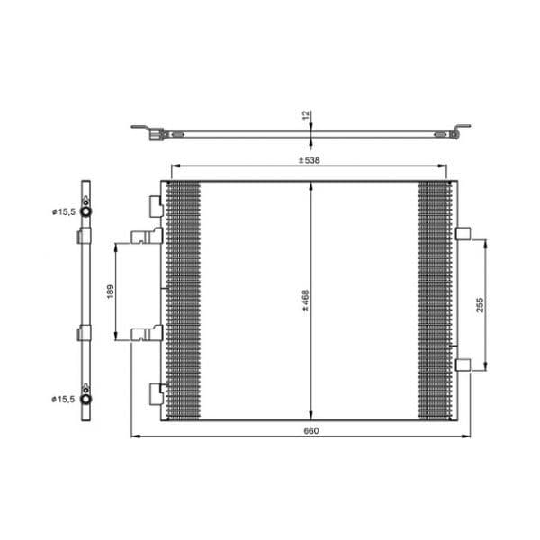 NRF - 35960 - Condensador, ar condicionado - 8718042118677