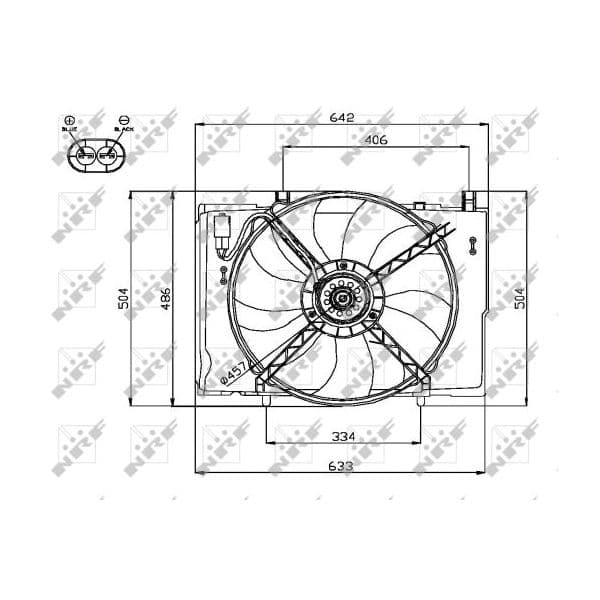 Nrf Ventilador, Refrigeração do Motor - 47741