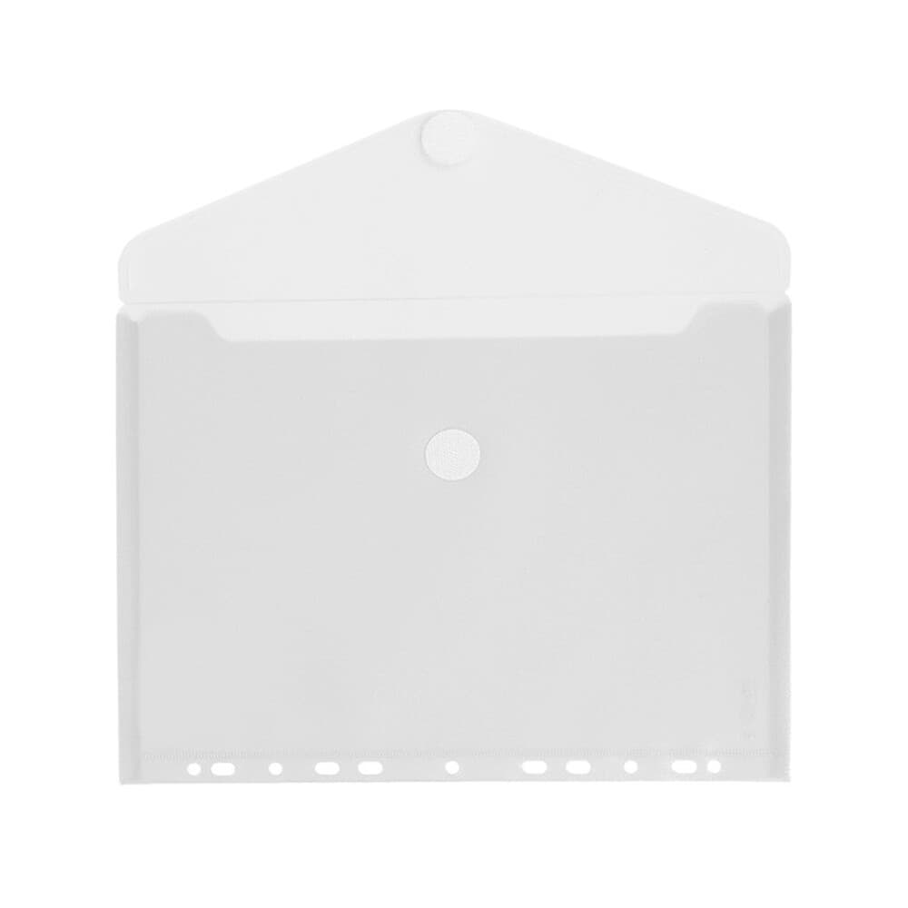 Bolsa Envelope A4 Fecho Velcro Pl stico C/furos Transparente