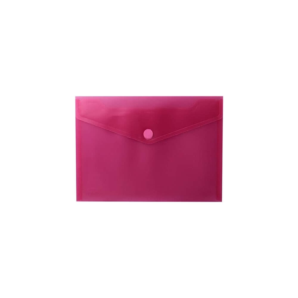 Bolsa Envelope A5 Fecho Velcro Pl stico Mate Vermelho 1un