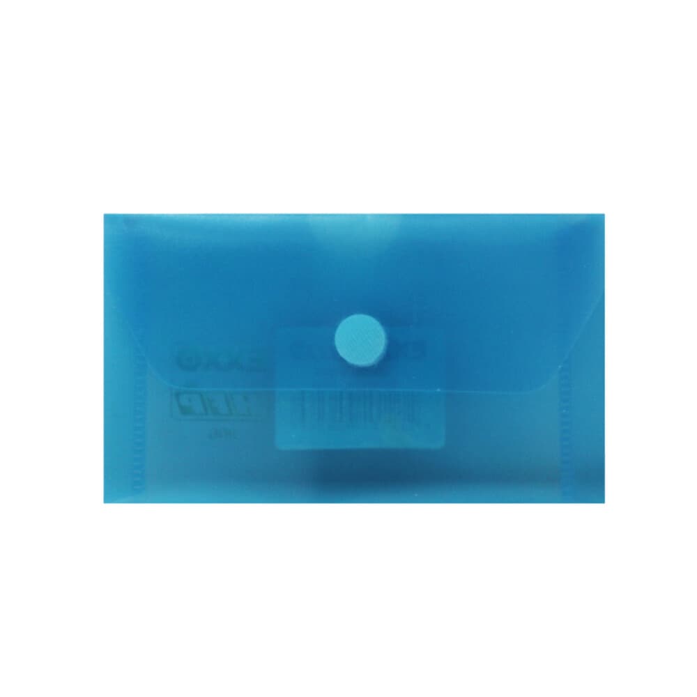 Bolsa Envelope 105x65mm Fecho Velcro Pl stico Azul
