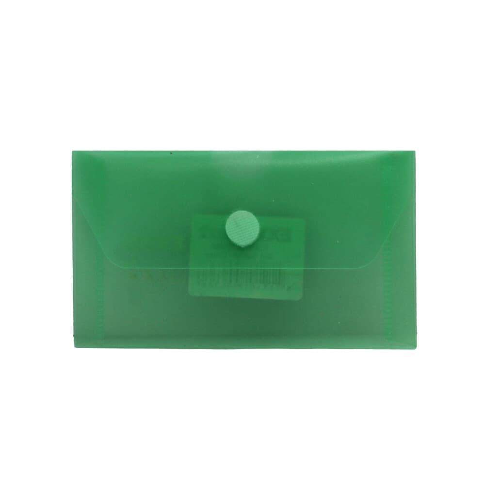 Bolsa Envelope 105x65mm Fecho Velcro Plástico Verde (10 unidades)