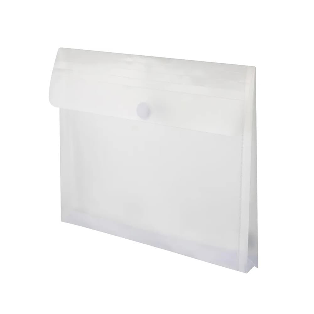 Bolsa Envelope A4 Fecho Velcro Pl stico C/fole Transparente