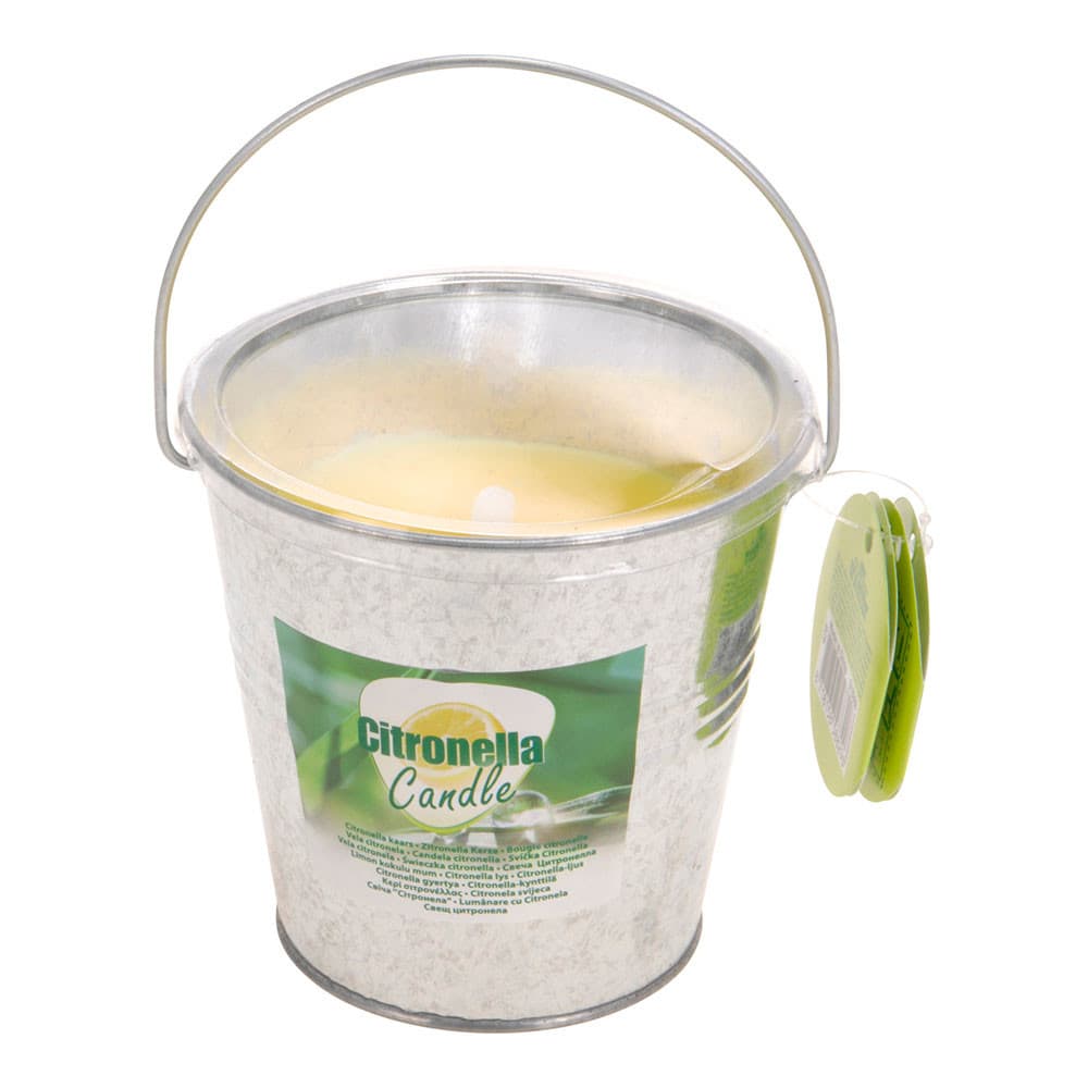 Citronella Candle Antimosquitoes 160GR Ø10CM em Balde Metálica - 840012718