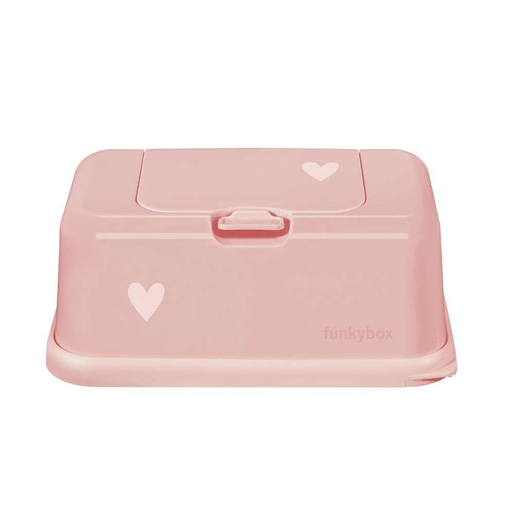 Funkybox Caixa Toalhitas Rosa Pastel Coração Mate