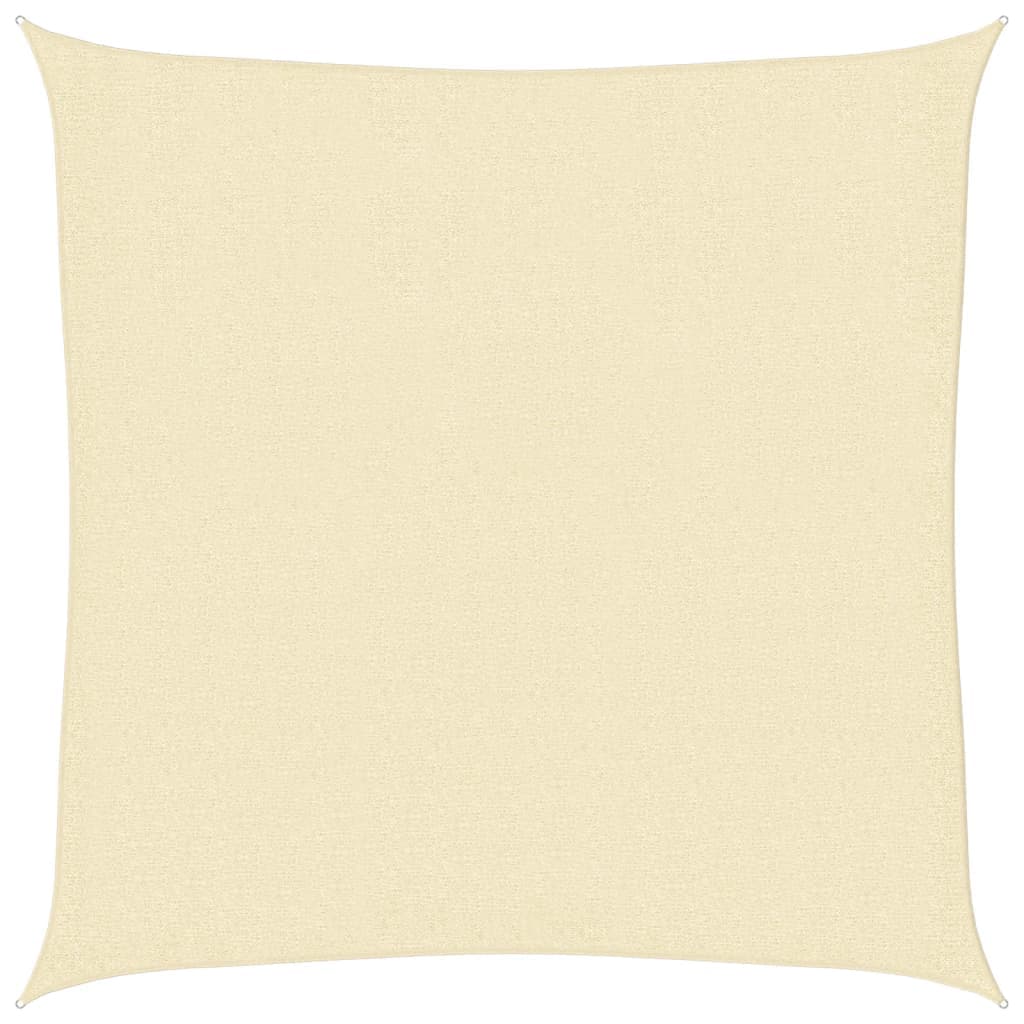 vidaXL Guarda-sol PEAD quadrado 2x2 m creme
