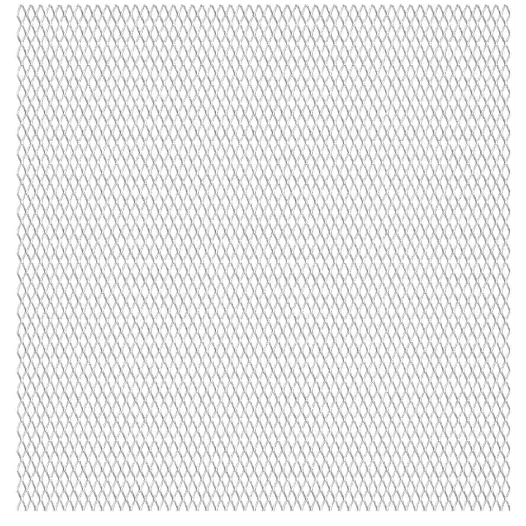 vidaXL Cerca de arame p/ jardim aço inoxidável 100x85 cm 20x10x2 mm