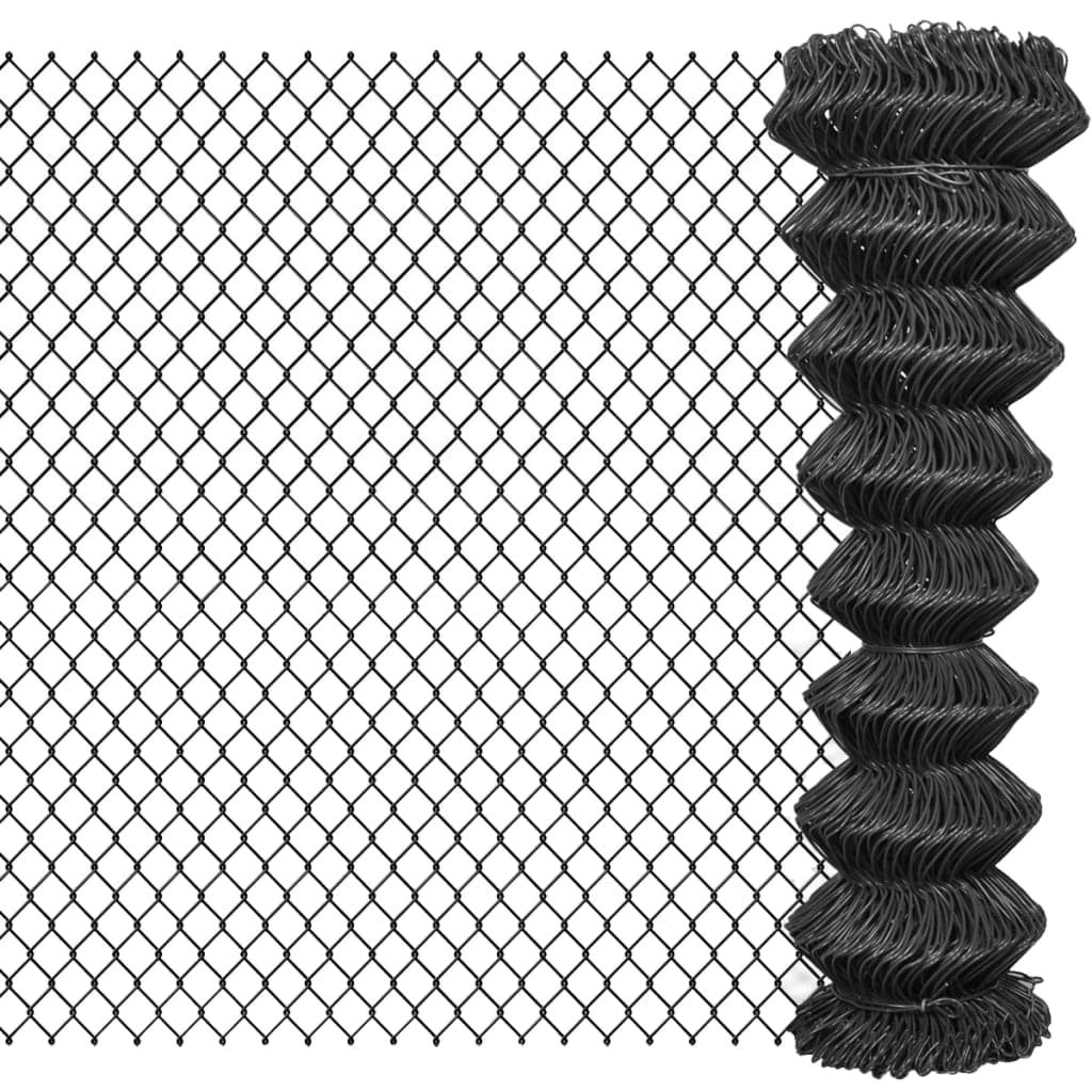 Cerca em Rede de Aço 25x1,5 M Cinzento - 142431