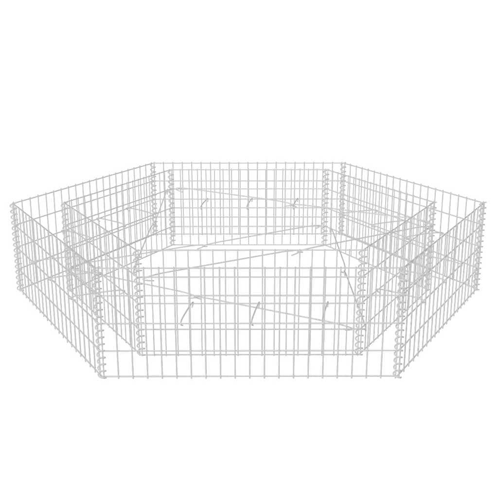 Canteiro Elevado/cesto Gabião Hexagonal 200x173x40 cm - 142536
