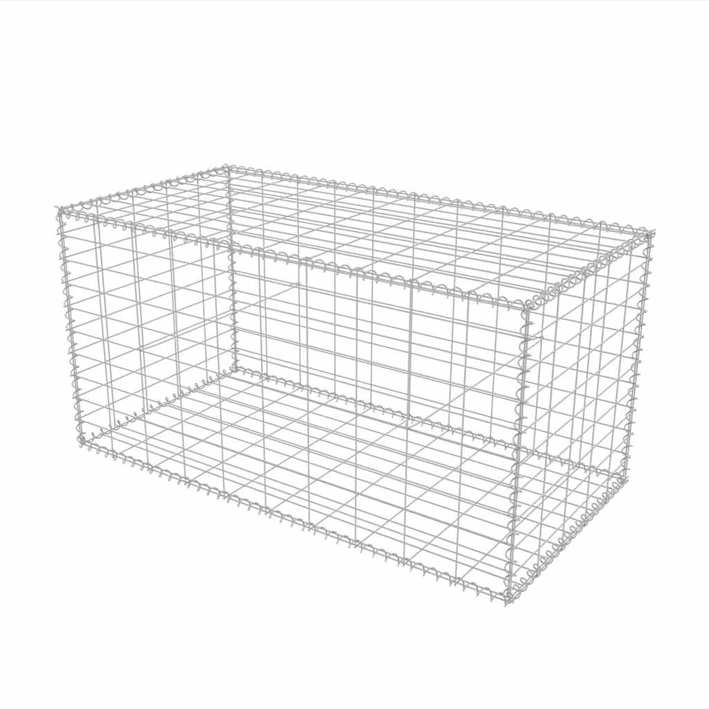 vidaXL Cesto gabião aço galvanizado 100x50x50 cm