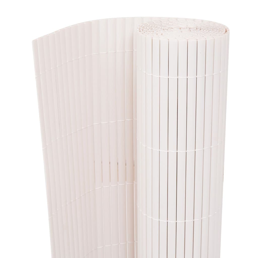 vidaXL Cerca para Jardim Branco 150 x 500 cm PVC