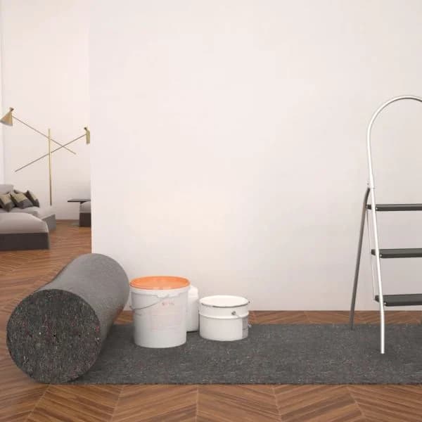 Tapete para Pintor em Velo Antiderrapante 50 m 180 G/m² Cinzento - 142695