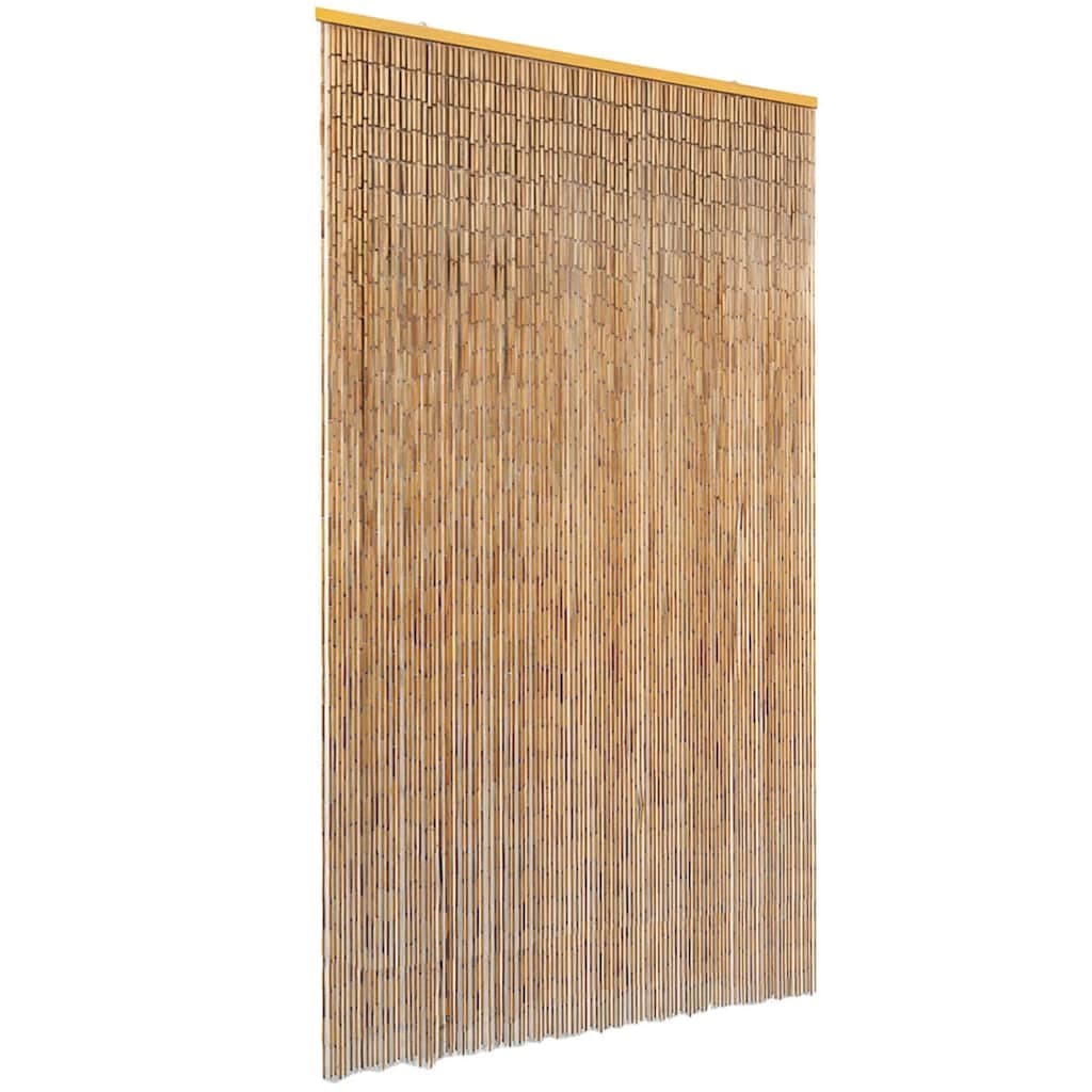 vidaXL Cortina de porta anti-insetos em bambu 120x220 cm