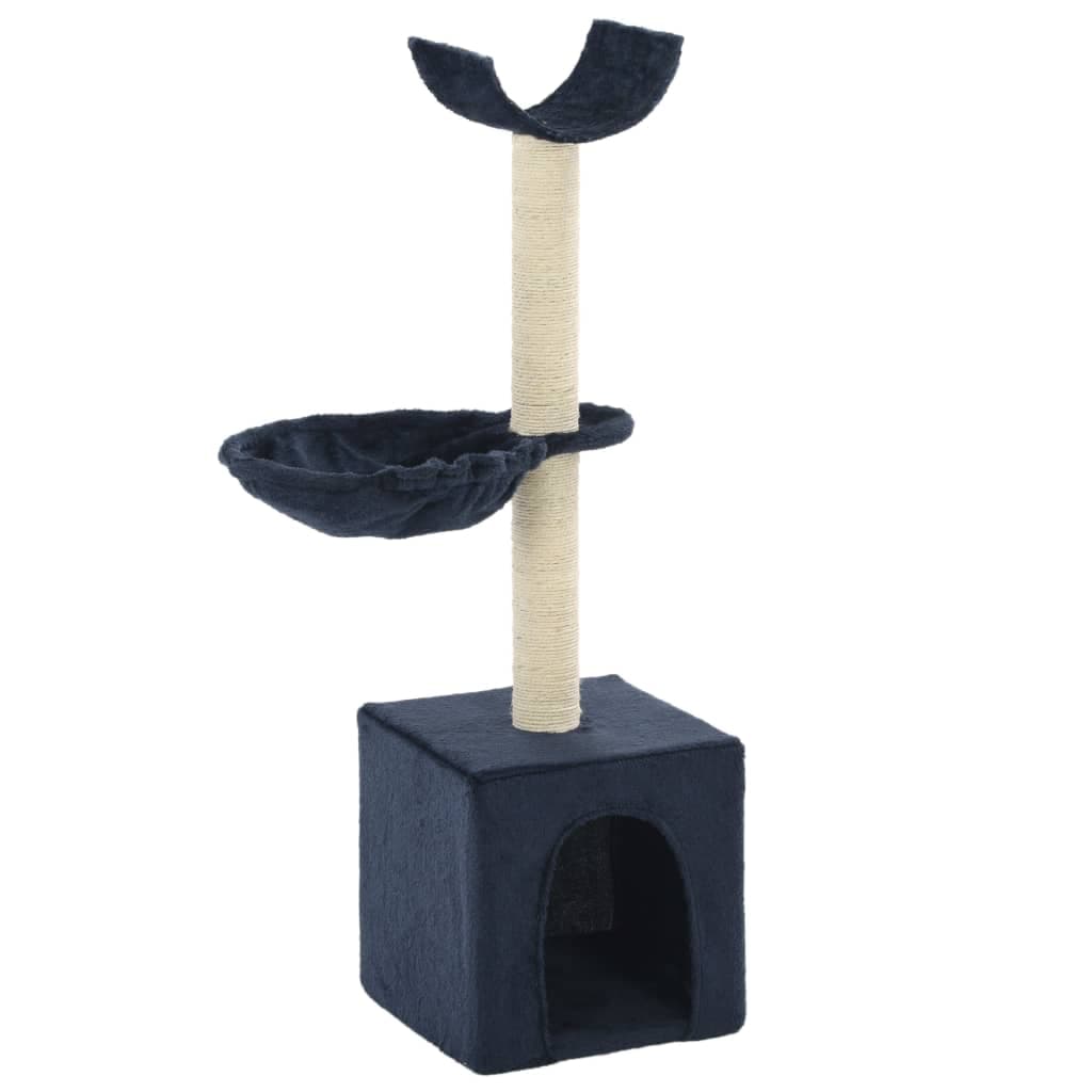 Árvore para Gatos Postes Arranhadores Sisal 105 cm Azul - 170627