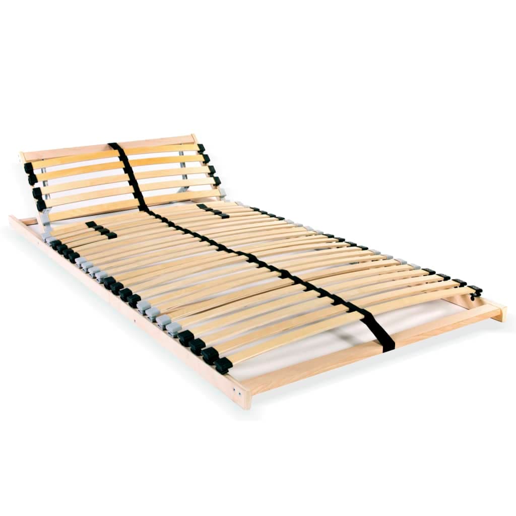 vidaXL Estrado de ripas com 28 ripas 7 zonas 70x200 cm