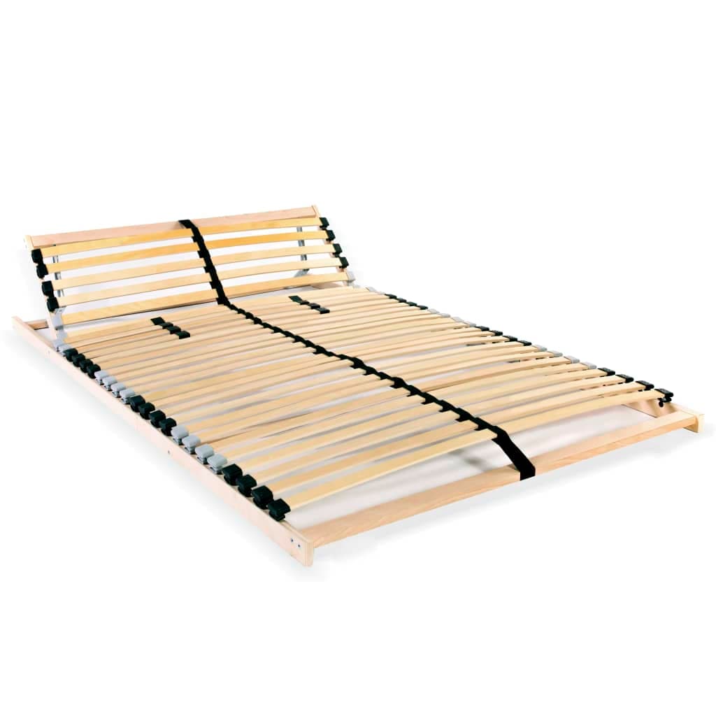 vidaXL Estrado de ripas com 28 ripas 7 zonas 100x200 cm