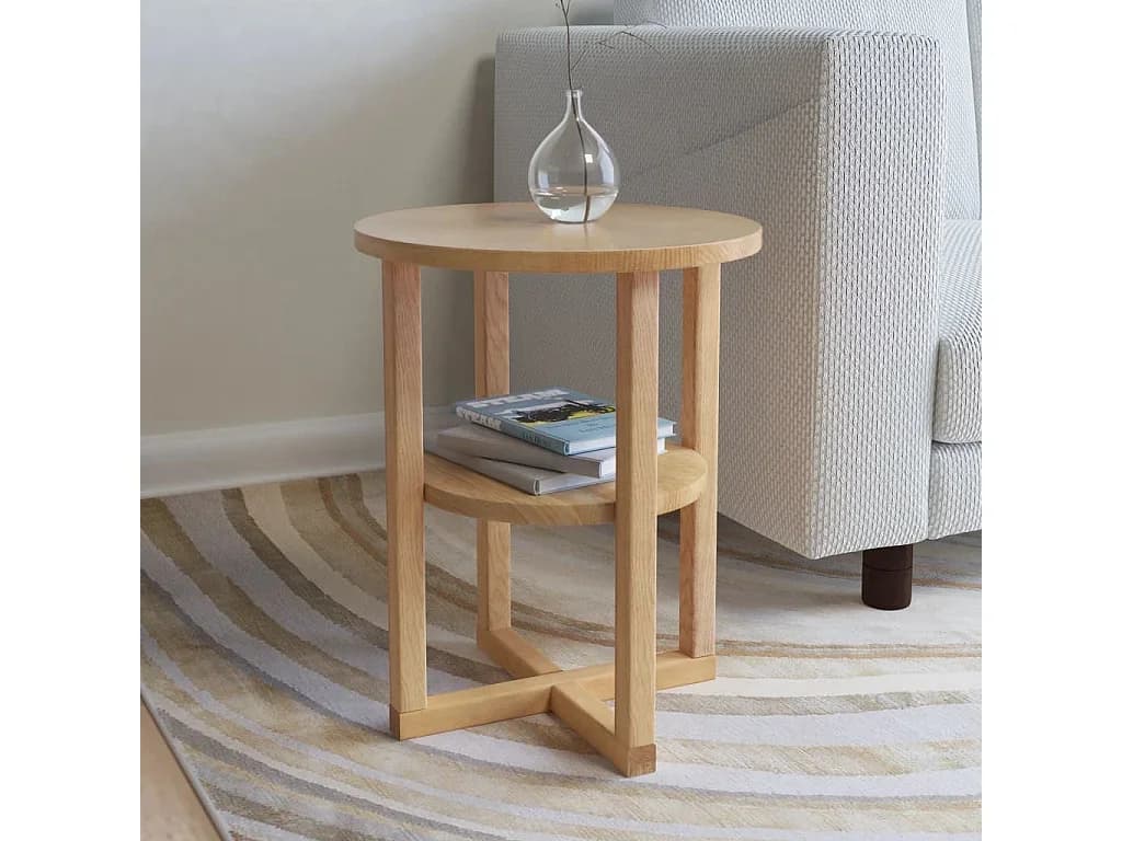 Mesa de apoio 40x50 cm madeira carvalho maciça