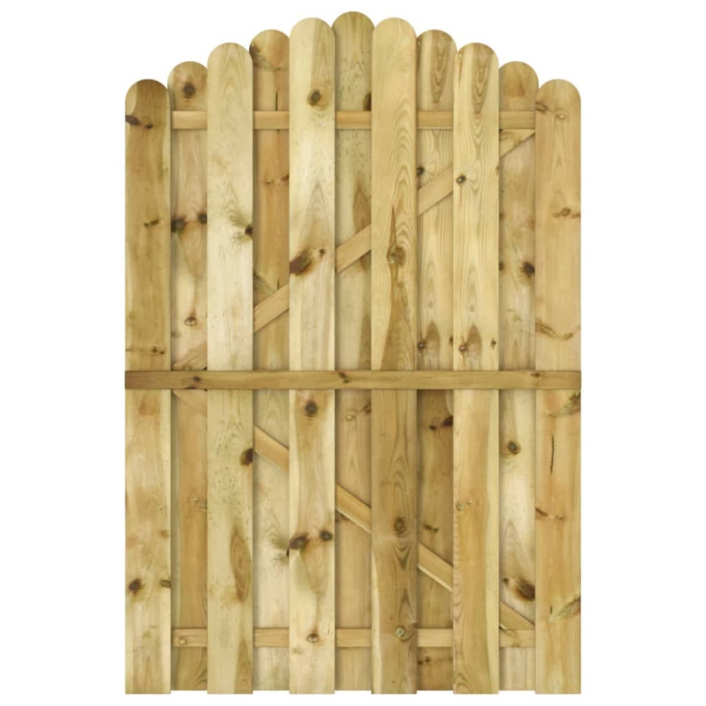 vidaXL Portão de jardim 100x150 cm pinho impregnado