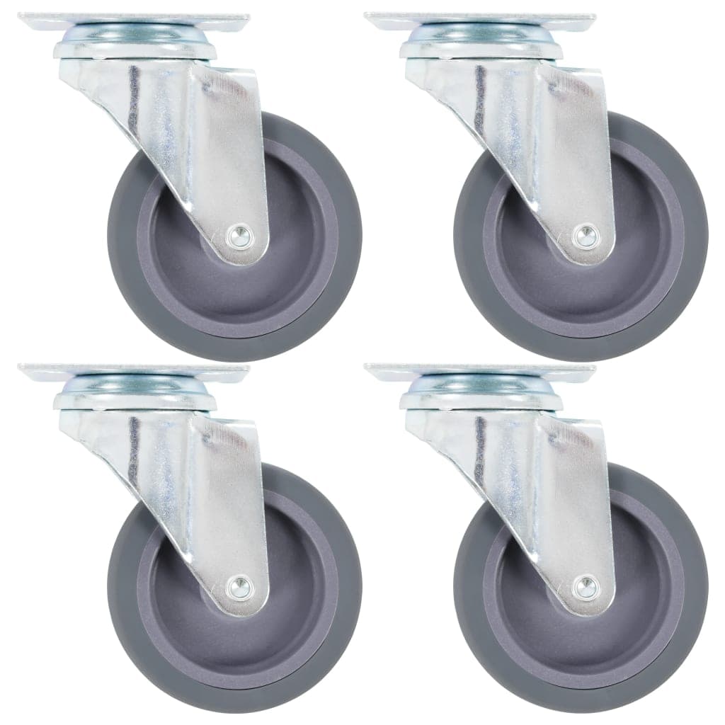 vidaXL Rodas giratórias 4 pcs 75 mm
