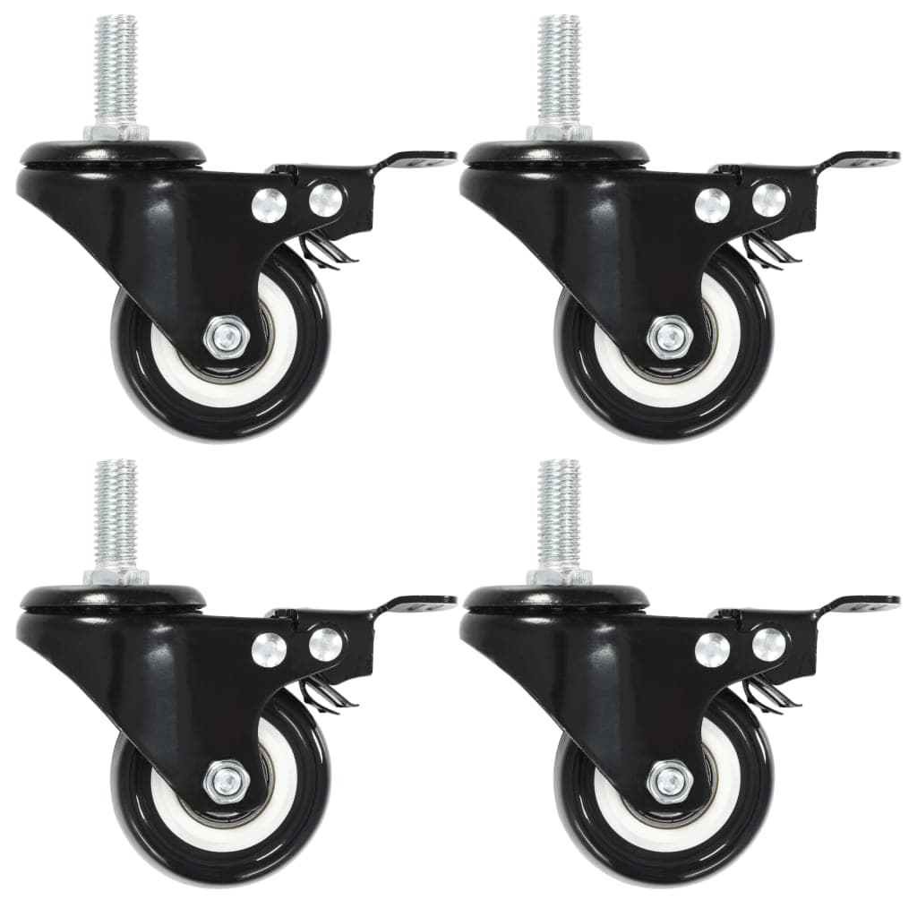 Rodas Giratórias com Travões 4 Pcs 50 mm