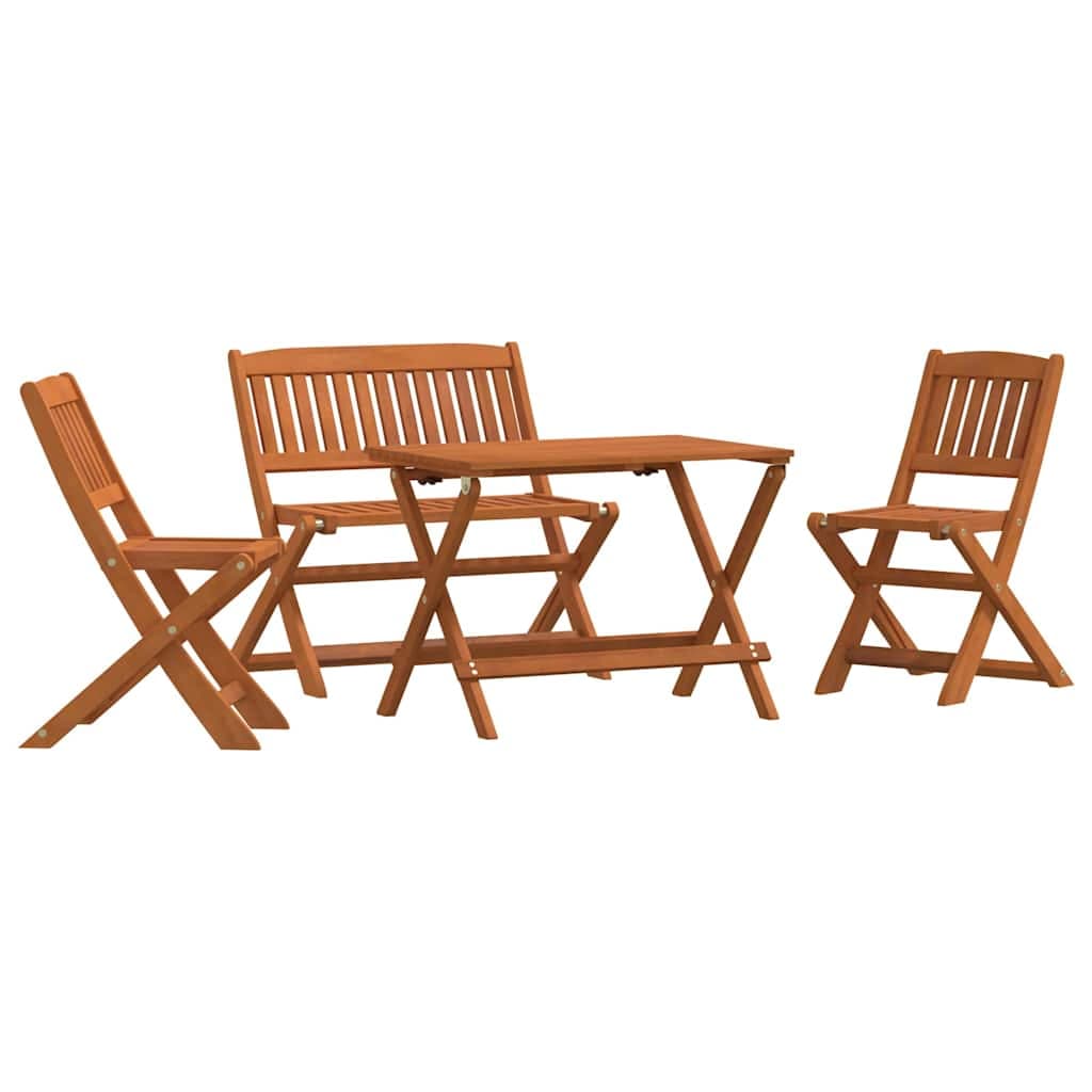 vidaXL Conjunto jantar ext. infantil 4 pcs madeira de eucalipto maciça