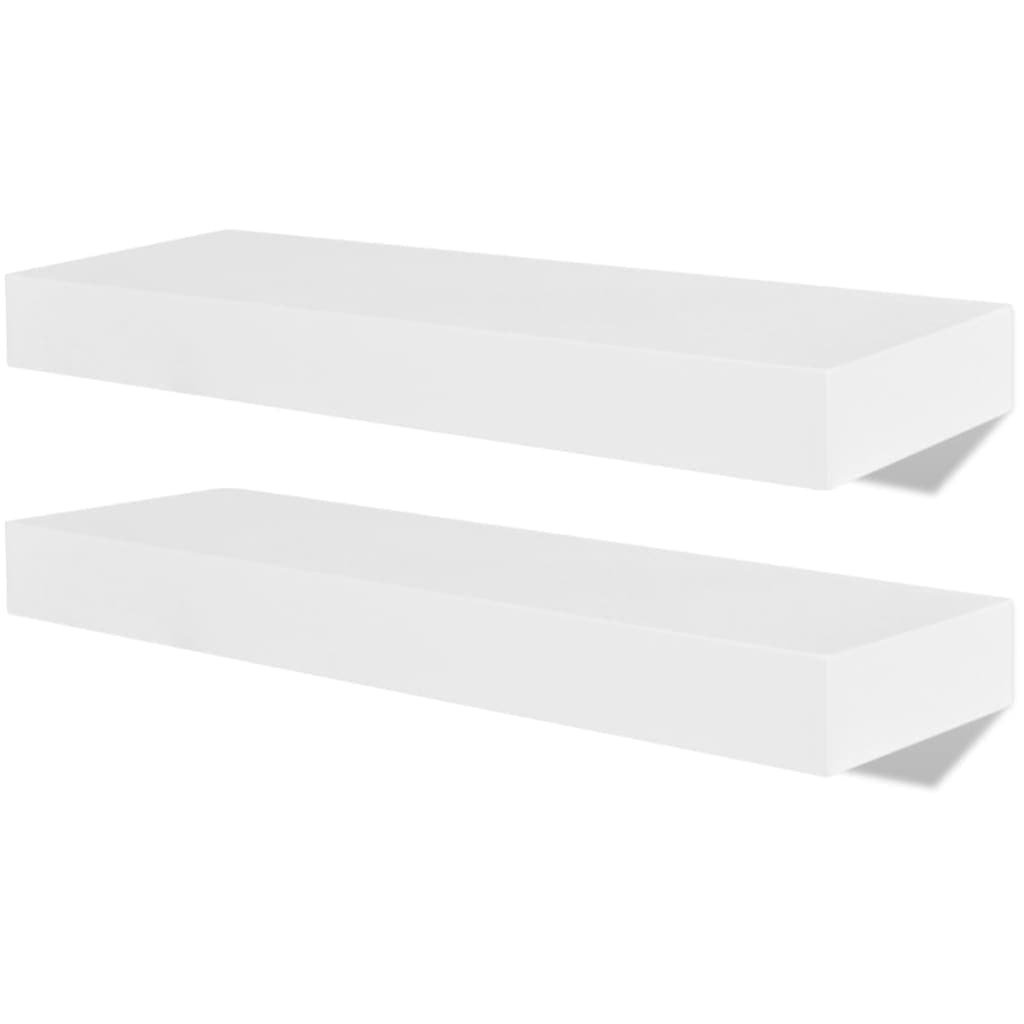 vidaXL Prateleiras de parede 4 pcs branco 40 cm