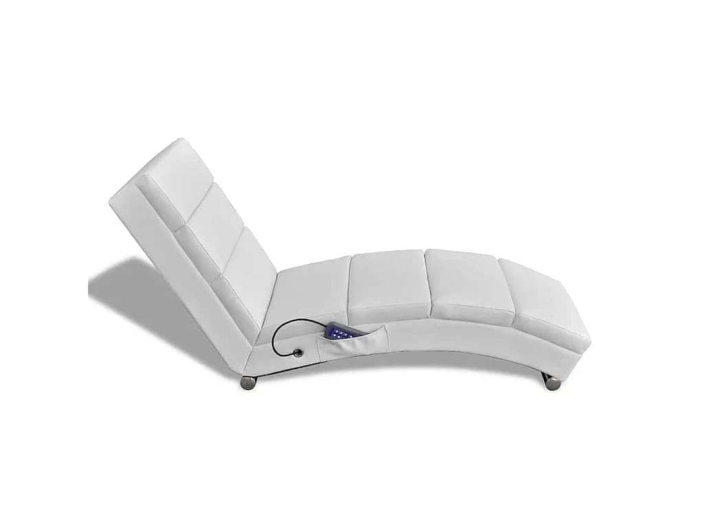 Cadeira de massagens couro artificial branco