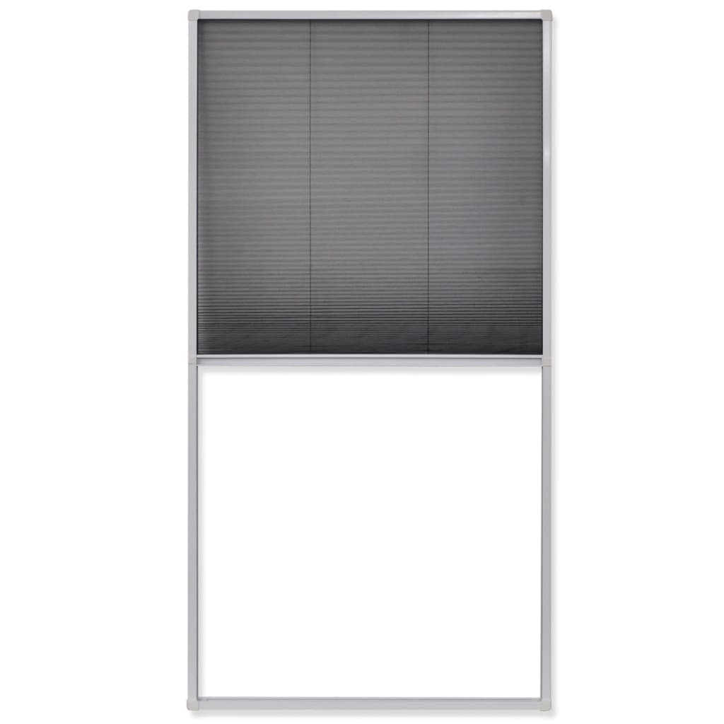 vidaXL Tela anti-insetos plissada para janela 80 x 160 cm