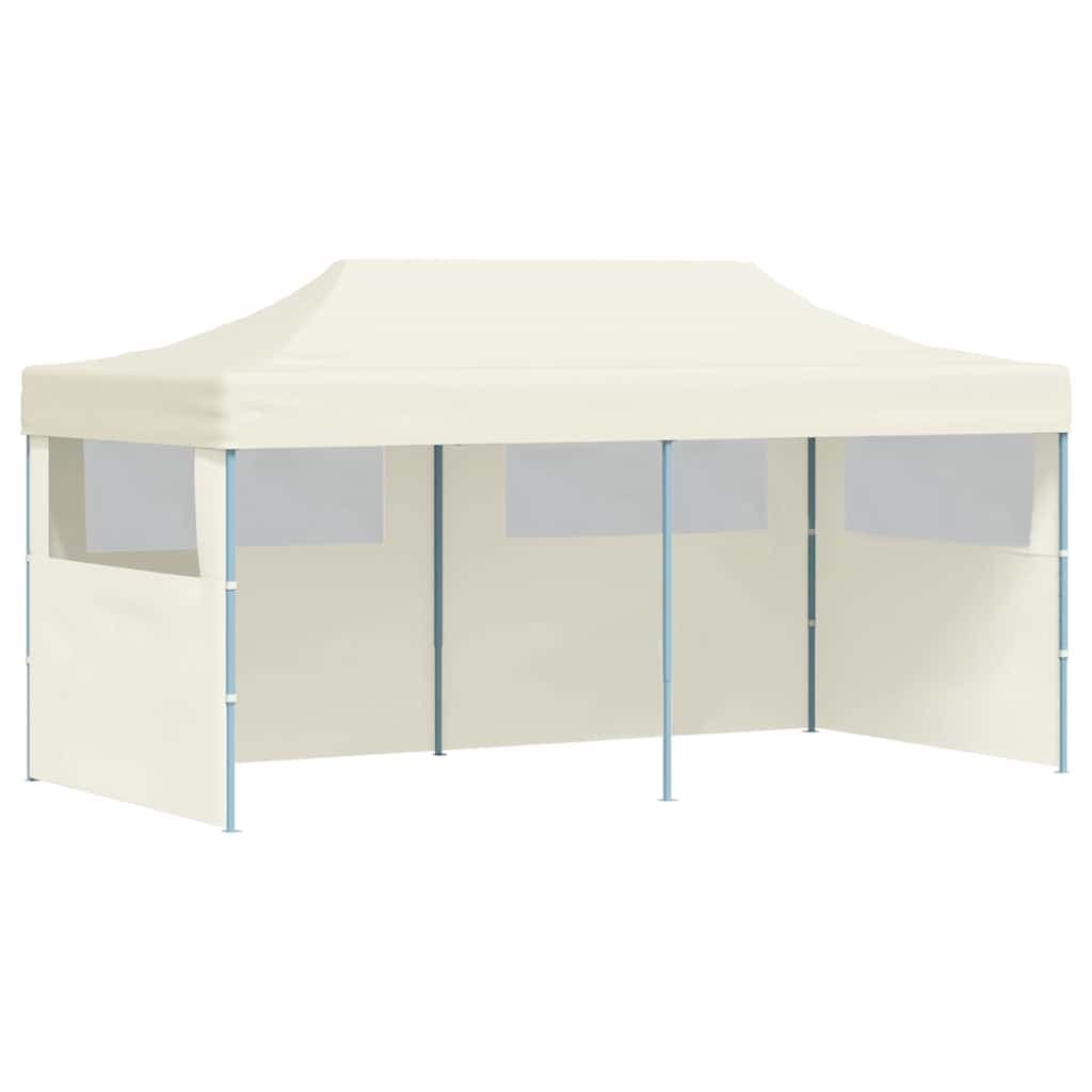 vidaXL Tenda para festas pop-up dobrável 3 x 6 m creme