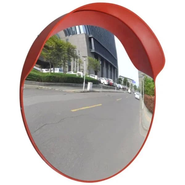 Convex Espelho de Trânsito para Exterior 60 cm Policarbonato Laranja