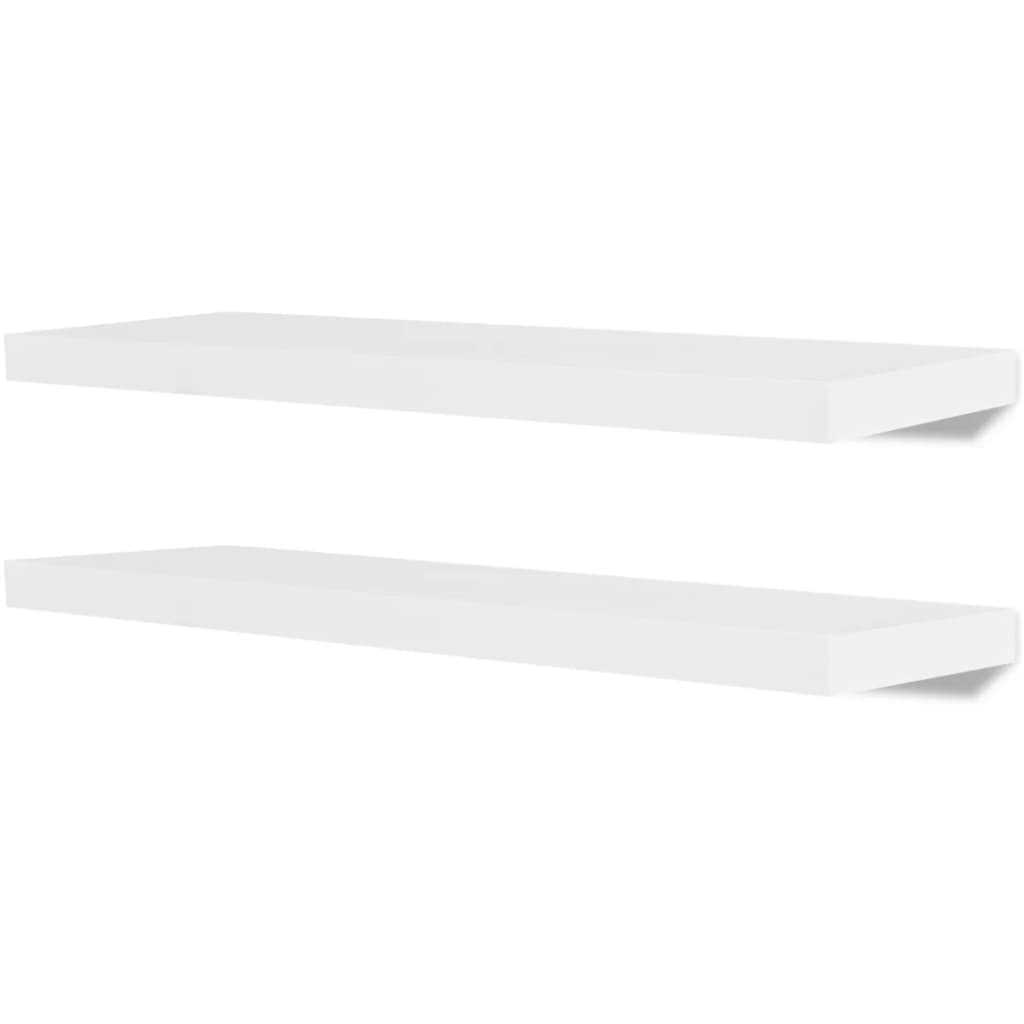Prateleiras de parede para livros/DVD MDF branco