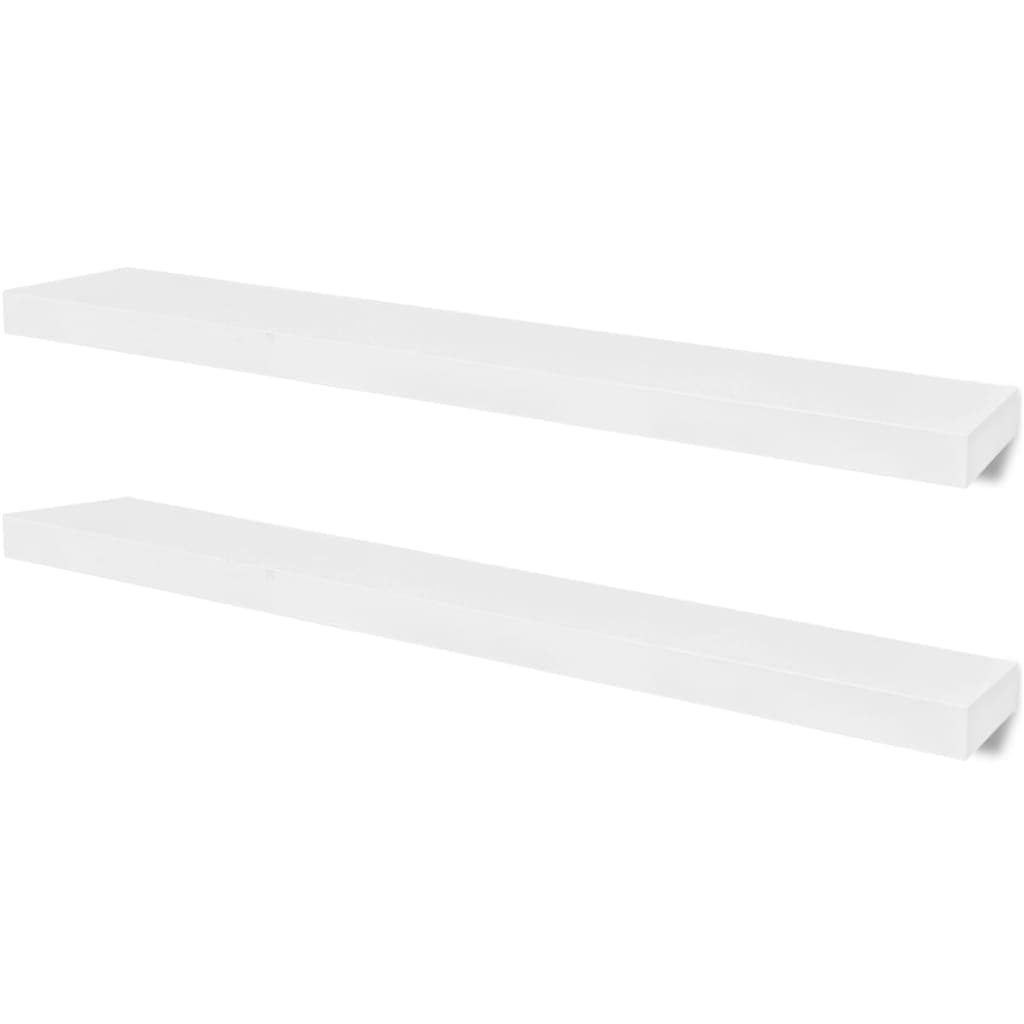 Prateleiras de parede para livros/DVD MDF branco