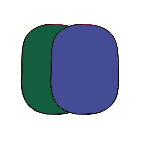 Caruba Fundo de Tecido Dobrável 2em1 Chromakey 150x200cm Oval