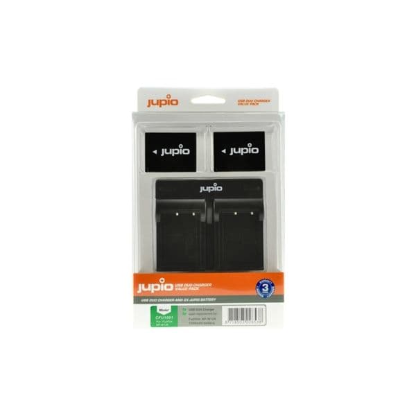 Jupio Kit Carregador Duplo + 2 Baterias NP-W126