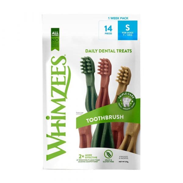 Whimzees Toothbrush Week Snack Dentário S
