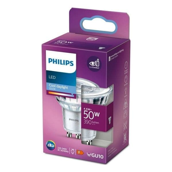 Philips Lâmpada led GU10 4,6W 6500K 390Lm - S7907789
