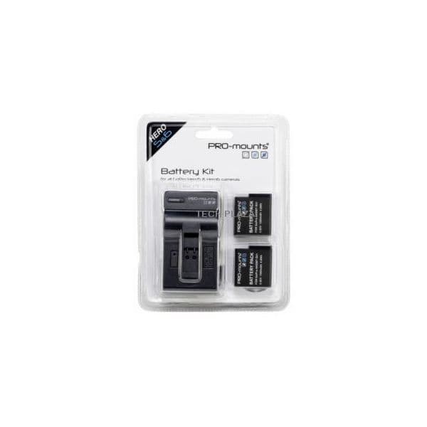 Pro Mounts Bateria Kit + Charger 1260 mAh para GoPro 5 / 6 - PM2017GP600