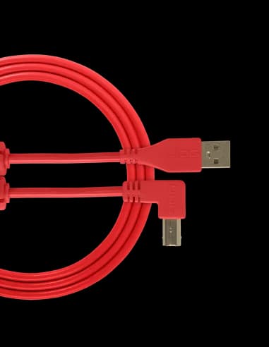 UDG Ultimate Audio Cabo USB 2.0 A-B Red Angled 1m