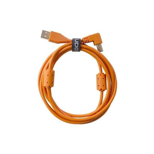 UDG Ultimate Audio Cabo USB 2.0 A-B Orange Angled 1m