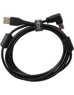 UDG U95006BL - Ultimate Audio Cable USB 2.0 a-B Black Angled 3M