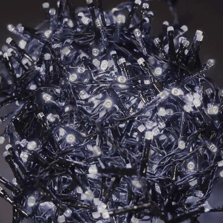 GRINALDA 80 LEDS BRANCO FRIO MULTIFUNÇÕES EXTERIOR 9m